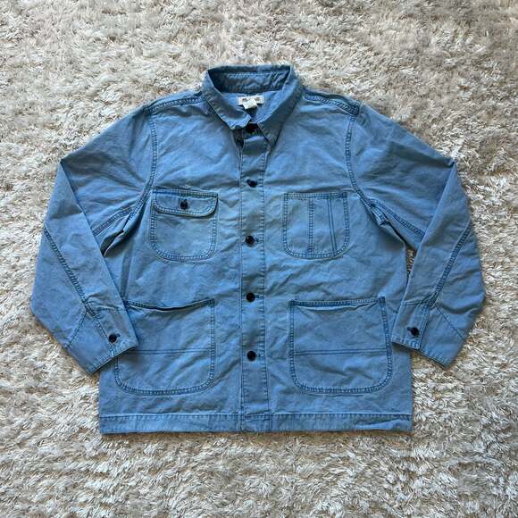 Madewell Jackets & Blazers - Madewell Blue Cotton Chore Workwear Jacket XL
